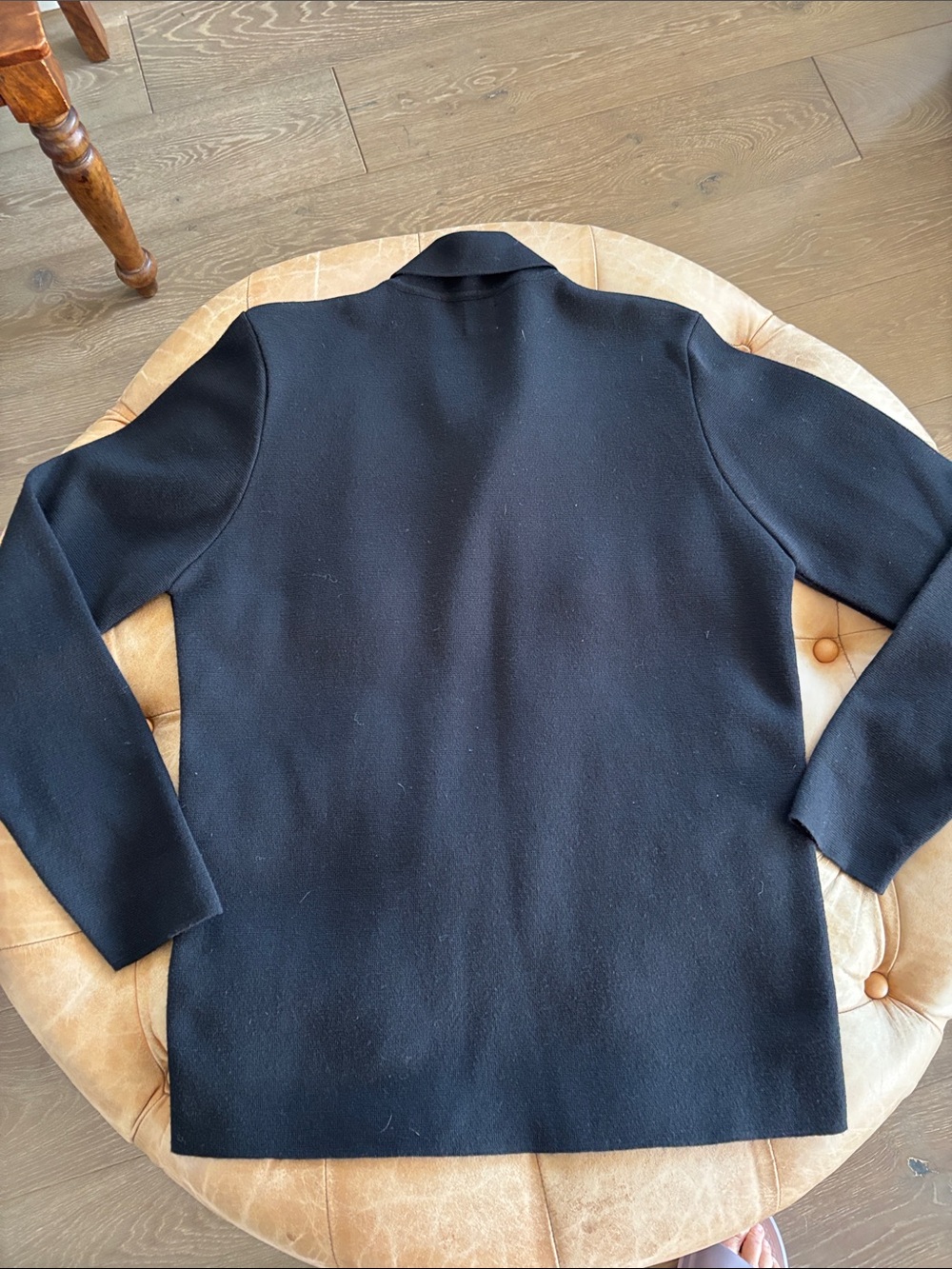 Zara Black Double-Breasted Knit Sweater Jacket Size M - Picture 7 of 7